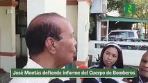 José Montás defiende informe del Cuerpo de Bomberos