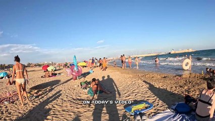 funny day on beach spain  | 4K tour walk☀️  ❤️ Support and Unlock EXCLUSIVE Content