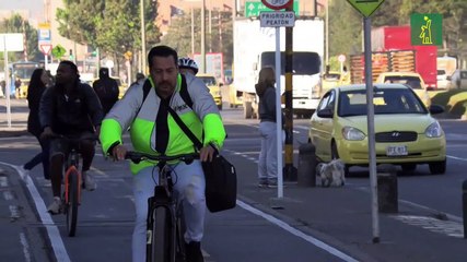 Bogotá se mueve en transporte público y bicicleta en el día sin carro