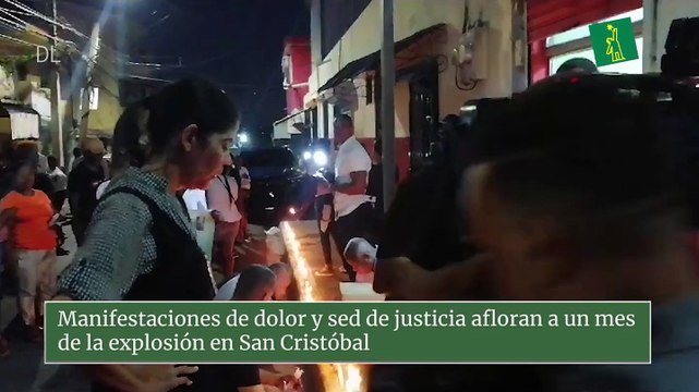 Manifestaciones de dolor y sed de justicia afloran a un mes de la explosión en San Cristóbal