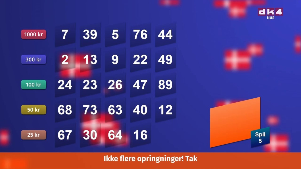 Claus med C eller Klaus med K i Esbjerg får JACKPOT for hans mor og gevinst på 11.000 kroner i alt | SIFA tv bingo - Sendt den 22 Februar 2025 på DK4