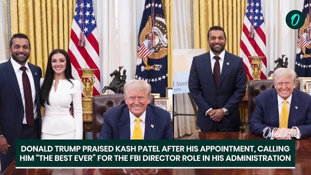 Kash Patel, Girlfriend Alexis Wilkins Meet Trump After FBI Oath, Post ‘God Bless America’ On X