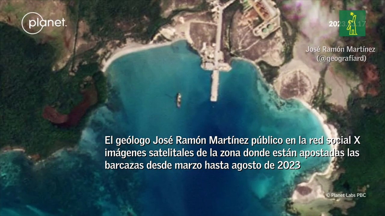 Imágenes satelitales muestran otros derrames en playa Los Negros