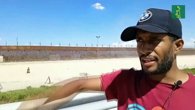Migrantes usan las barricadas de la frontera México-EE.UU. para instalar campamento