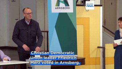 Top candidates cast their votes on German federal election day
