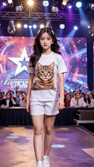 This beautiful magician is at it again, leaving the judges and audience in awe. #shorts #magic