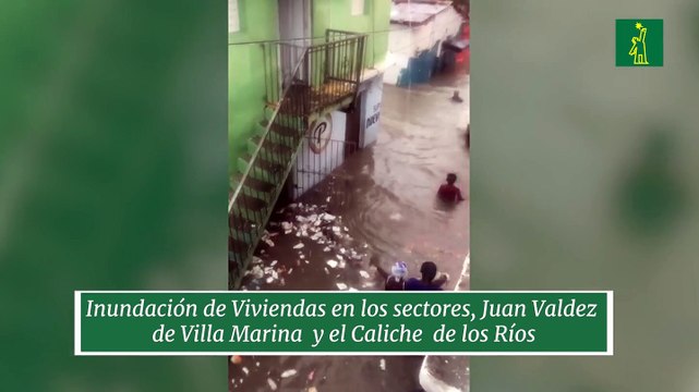 Inundación de Viviendas en los sectores, Juan Valdez de Villa Marina y el Caliche de los Ríos