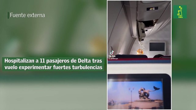 Hospitalizan a 11 pasajeros de Delta tras vuelo experimentar fuertes turbulencias