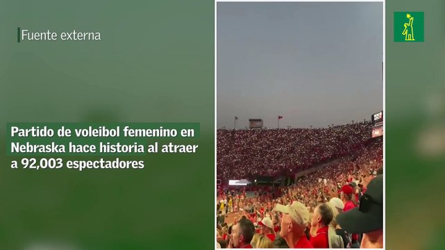 Partido de voleibol femenino en Nebraska hace historia al atraer a 92,003 espectadores