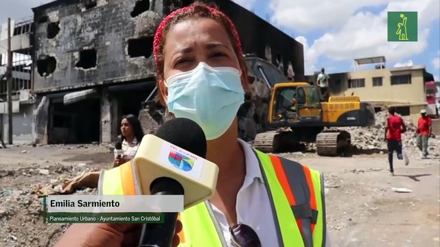 Avanzan trabajos de demolición en la zona cero donde ocurrió la explosión el pasado 14 de agosto