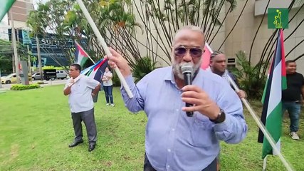 Manifestantes en Panamá exigen justicia y autodeterminación para Palestina