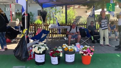 El vídeo de una rehén de Hamás, un aliento amargo para las familias del resto de cautivos