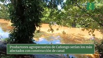 Productores agropecuarios de Cañongo serían los más afectados con construcción de canal