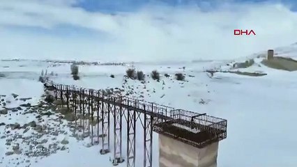 O ilimizde baraj gölü tamamen dondu!