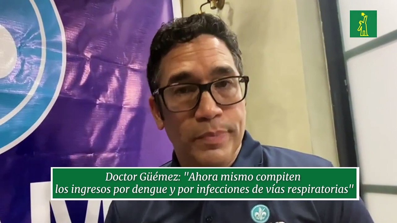 Doctor Güémez: "Ahora mismo compiten los ingresos por dengue y por infecciones de vías respiratorias"