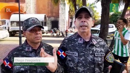 Policía despliga contingente en la Zona Colonial para evitar teteos