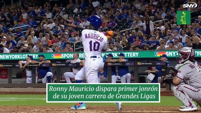 Ronny Mauricio dispara primer jonrón de su joven carrera de Grandes Ligas