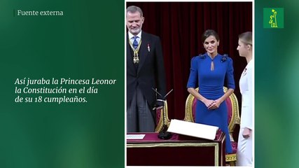 Así juraba la Princesa Leonor la Constitución en el día de su 18 cumpleaños