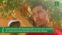 Comunitarios de Manoguayabo de luto por muerte de varias personas durante lluvias del sábado