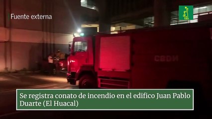 Se registra conato de incendio en el edifico Juan Pablo Duarte (El Huacal)