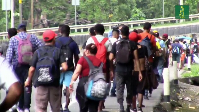 1.200 migrantes salen desde Tapachula para unirse a la caravana más numerosa del año