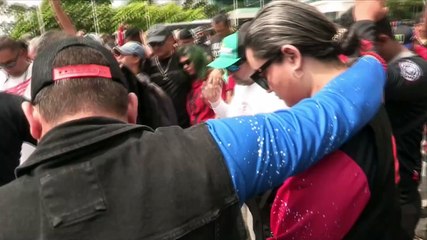 Motociclistas hacen rugir sus motores en protesta antiminera en Panamá