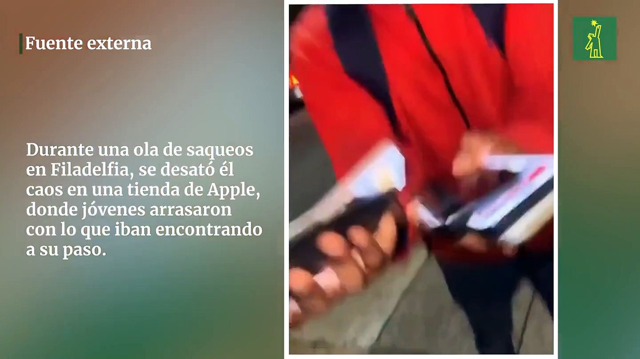 Jóvenes arrasan tiendas durante ola de saqueos en Filadelfia