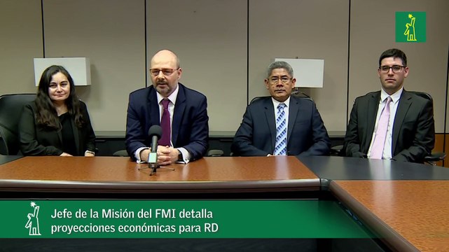 Jefe de la Misión del FMI detalla proyecciones económicas para RD