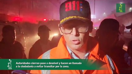 Piden a población evitar la avenida 27 de Febrero con Máximo Gómez tras colapso en paso a desnivel