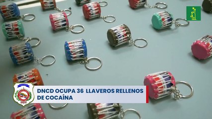 DNCD ocupa 36 llaveros rellenos de cocaína
