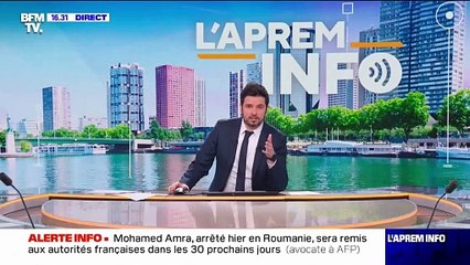 L'arrivée de Mohamed Amra au tribunal de Bucarest, en Roumanie