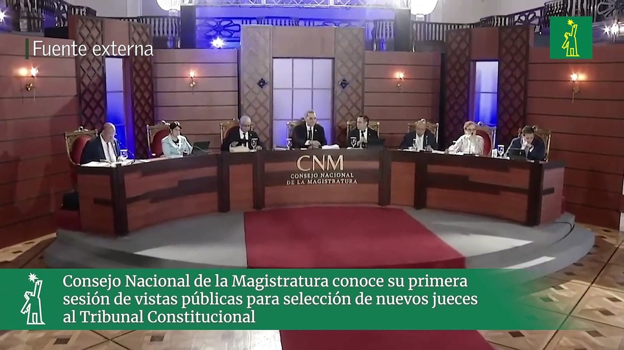 Consejo Nacional de la Magistratura conoce su primera sesión de vistas públicas para selección de nuevos jueces al Tribunal Constitucional