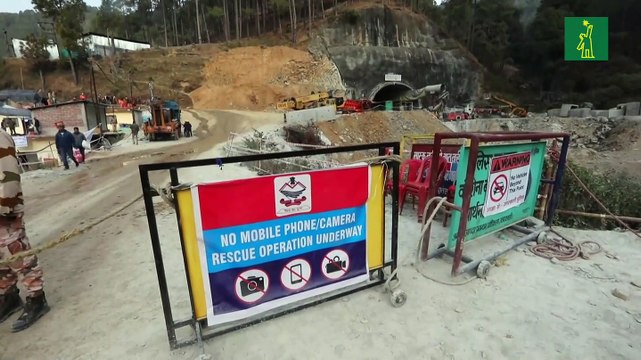 Autoridades indias dicen estar a unos cinco metros de los 41 obreros atrapados en un túnel