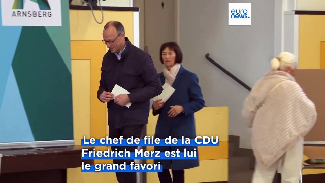 Les principaux candidats votent le jour des élections fédérales allemandes