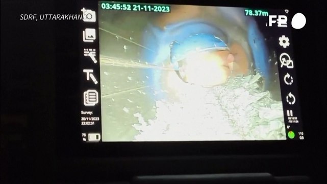 Obreros atrapados en India vistos en cámara por primera vez en 10 días