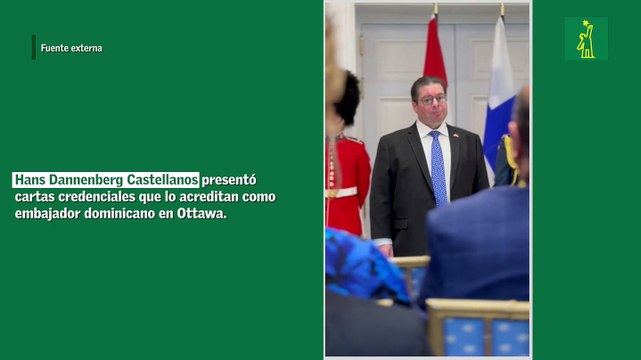 Hans Dannenberg Castellanos presentó cartas credenciales que lo acreditan como embajador dominicano en Ottawa.