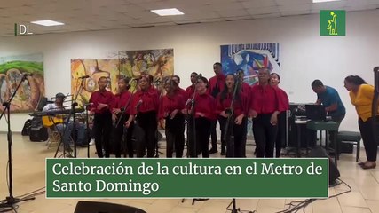 Celebración de la cultura en el Metro de Santo Domingo