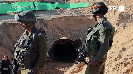 Israel descubre el "mayor túnel" subterráneo en Gaza donde continúan los bombardeos