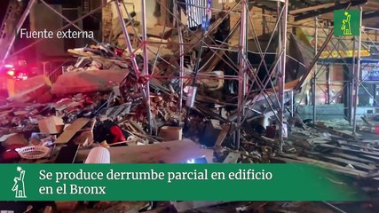 Se produce derrumbe parcial en edificio en el Bronx