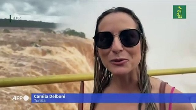 Inusual espectáculo en Cataratas del Iguazú maravilla a turistas
