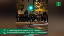 El público llega hoy al primero de dos conciertos que protagonizará Romeo Santos en el Fira de Barcelona