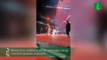 Manny Cruz celebra el día del merengue con su concierto gratuito en el Anfiteatro de Puerto Plata