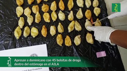 Apresan a dominicano con 45 bolsitas de droga dentro del estómago en el AILA