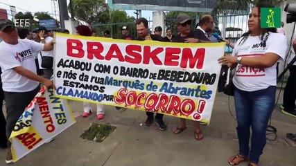 Afectados por una mina en Brasil se manifiestan contra Braskem