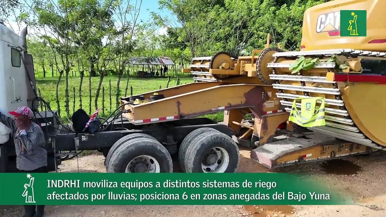INDRHI moviliza equipos a distintos sistemas de riego afectados por lluvias; posiciona 6 en zonas anegadas del Bajo Yuna