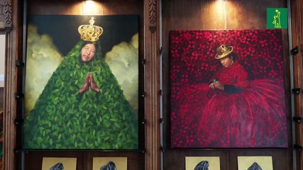 El artista aimara Cristian Laime lleva a París el cruce de la Pachamama y la globalización