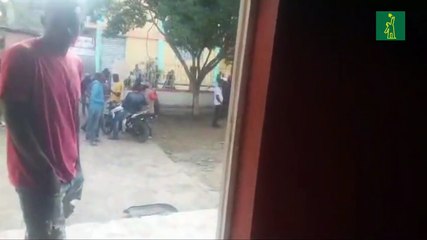 Parte de los equipos que quemaron en la alcaldía de Juana Méndez Haití anoche