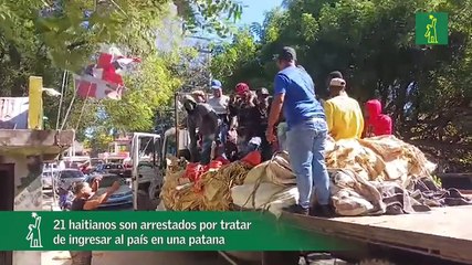 21 haitianos son arrestados por tratar de ingresar al país en una patana
