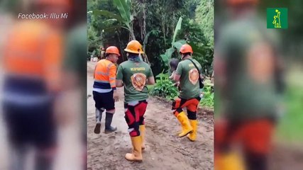 Rescatan a una niña en Filipinas tras casi 60 horas atrapada por un alud
