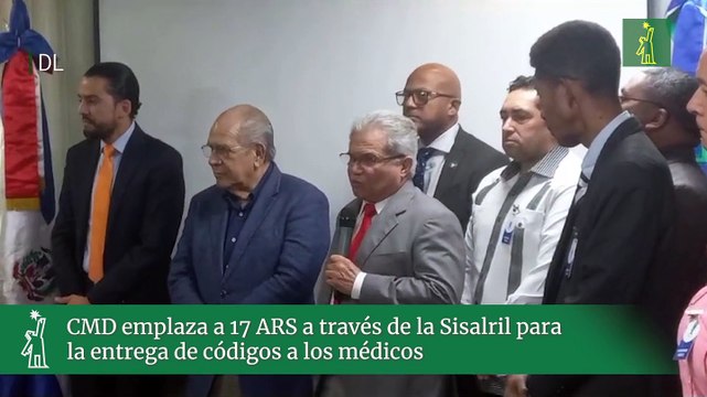 CMD emplaza a 17 ARS a través de la Sisalril para la entrega de códigos a los médicos